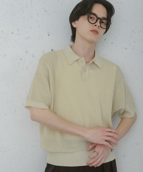 SENSE OF PLACE by URBAN RESEARCH / センスオブプレイス バイ アーバンリサーチ ニット・セーター | 『洗濯可』エアリーメランジニットポロシャツ | 詳細26