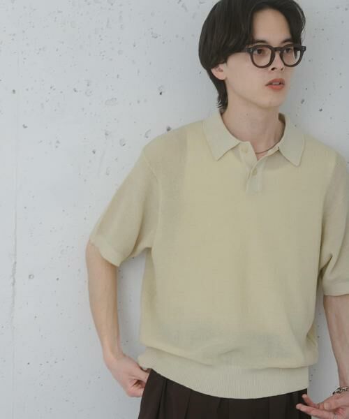 SENSE OF PLACE by URBAN RESEARCH / センスオブプレイス バイ アーバンリサーチ ニット・セーター | 『洗濯可』エアリーメランジニットポロシャツ | 詳細30