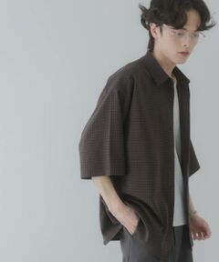 SENSE OF PLACE by URBAN RESEARCH / センスオブプレイス バイ アーバンリサーチ シャツ・ブラウス | マイクロチェックエクストラルーズショートスリーブシャツ