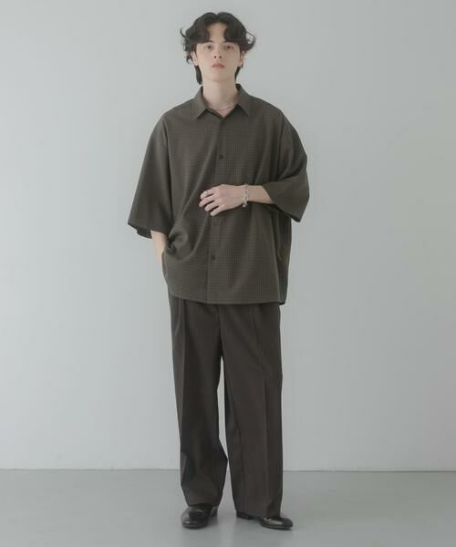 SENSE OF PLACE by URBAN RESEARCH / センスオブプレイス バイ アーバンリサーチ シャツ・ブラウス | マイクロチェックエクストラルーズショートスリーブシャツ | 詳細7