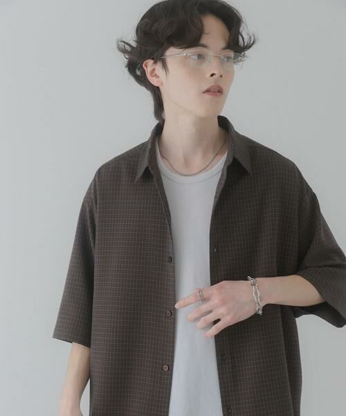 SENSE OF PLACE by URBAN RESEARCH / センスオブプレイス バイ アーバンリサーチ シャツ・ブラウス | マイクロチェックエクストラルーズショートスリーブシャツ | 詳細14