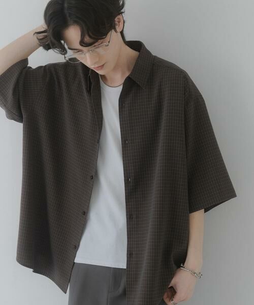 SENSE OF PLACE by URBAN RESEARCH / センスオブプレイス バイ アーバンリサーチ シャツ・ブラウス | マイクロチェックエクストラルーズショートスリーブシャツ | 詳細15