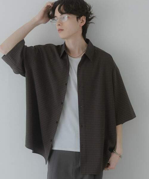 SENSE OF PLACE by URBAN RESEARCH / センスオブプレイス バイ アーバンリサーチ シャツ・ブラウス | マイクロチェックエクストラルーズショートスリーブシャツ | 詳細16