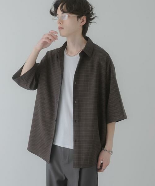 SENSE OF PLACE by URBAN RESEARCH / センスオブプレイス バイ アーバンリサーチ シャツ・ブラウス | マイクロチェックエクストラルーズショートスリーブシャツ | 詳細18