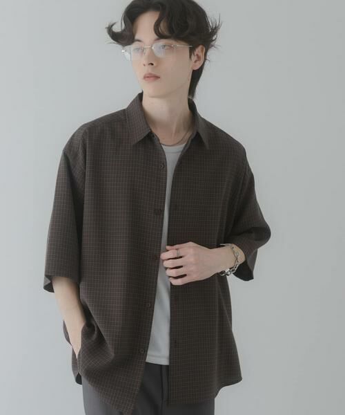 SENSE OF PLACE by URBAN RESEARCH / センスオブプレイス バイ アーバンリサーチ シャツ・ブラウス | マイクロチェックエクストラルーズショートスリーブシャツ | 詳細19