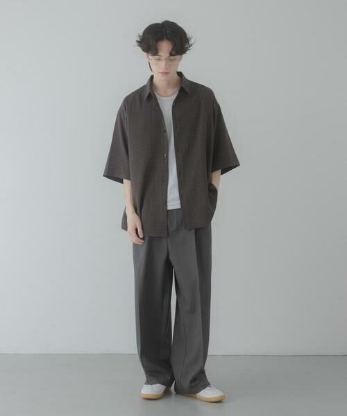 SENSE OF PLACE by URBAN RESEARCH / センスオブプレイス バイ アーバンリサーチ シャツ・ブラウス | マイクロチェックエクストラルーズショートスリーブシャツ | 詳細22