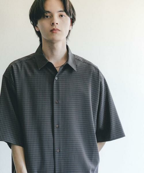 SENSE OF PLACE by URBAN RESEARCH / センスオブプレイス バイ アーバンリサーチ シャツ・ブラウス | マイクロチェックエクストラルーズショートスリーブシャツ | 詳細25