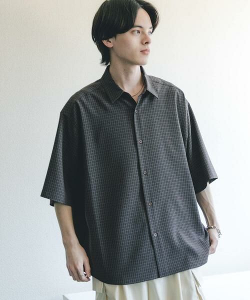 SENSE OF PLACE by URBAN RESEARCH / センスオブプレイス バイ アーバンリサーチ シャツ・ブラウス | マイクロチェックエクストラルーズショートスリーブシャツ | 詳細26