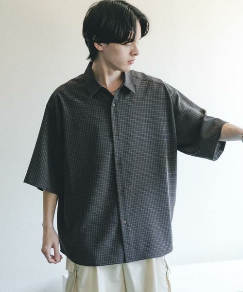 SENSE OF PLACE by URBAN RESEARCH / センスオブプレイス バイ アーバンリサーチ シャツ・ブラウス | マイクロチェックエクストラルーズショートスリーブシャツ | 詳細27