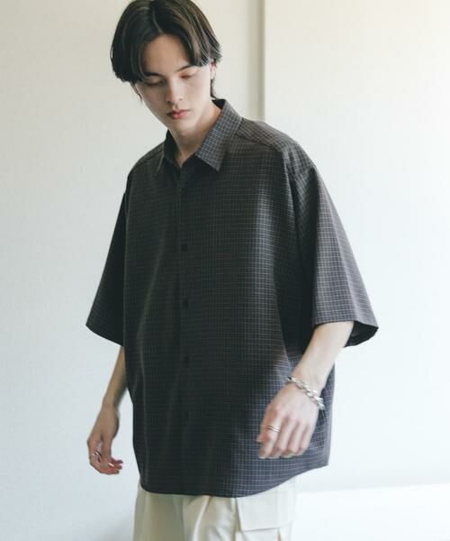 SENSE OF PLACE by URBAN RESEARCH / センスオブプレイス バイ アーバンリサーチ シャツ・ブラウス | マイクロチェックエクストラルーズショートスリーブシャツ | 詳細28