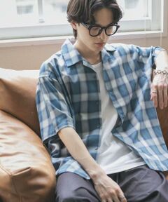 SENSE OF PLACE by URBAN RESEARCH / センスオブプレイス バイ アーバンリサーチ シャツ・ブラウス | オンブレーチェックオープンカラーショートスリーブシャツ