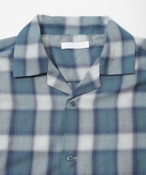 SENSE OF PLACE by URBAN RESEARCH / センスオブプレイス バイ アーバンリサーチ シャツ・ブラウス | オンブレーチェックオープンカラーショートスリーブシャツ | 詳細25