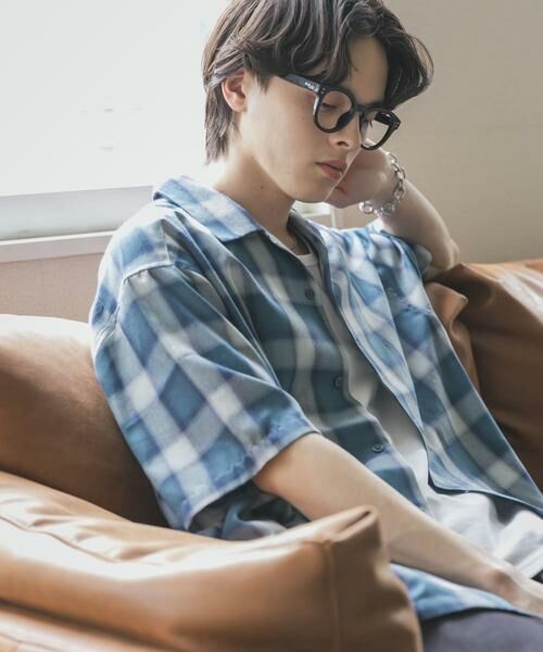 SENSE OF PLACE by URBAN RESEARCH / センスオブプレイス バイ アーバンリサーチ シャツ・ブラウス | オンブレーチェックオープンカラーショートスリーブシャツ | 詳細15