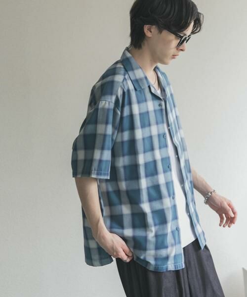 SENSE OF PLACE by URBAN RESEARCH / センスオブプレイス バイ アーバンリサーチ シャツ・ブラウス | オンブレーチェックオープンカラーショートスリーブシャツ | 詳細17