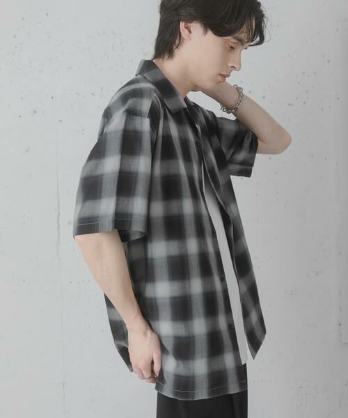 SENSE OF PLACE by URBAN RESEARCH / センスオブプレイス バイ アーバンリサーチ シャツ・ブラウス | オンブレーチェックオープンカラーショートスリーブシャツ | 詳細26