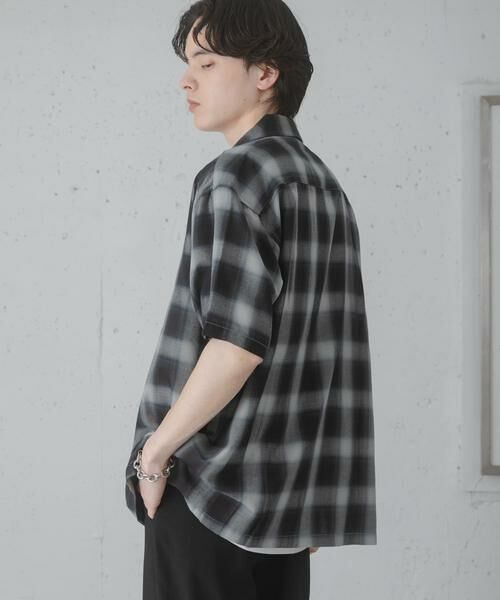 SENSE OF PLACE by URBAN RESEARCH / センスオブプレイス バイ アーバンリサーチ シャツ・ブラウス | オンブレーチェックオープンカラーショートスリーブシャツ | 詳細28