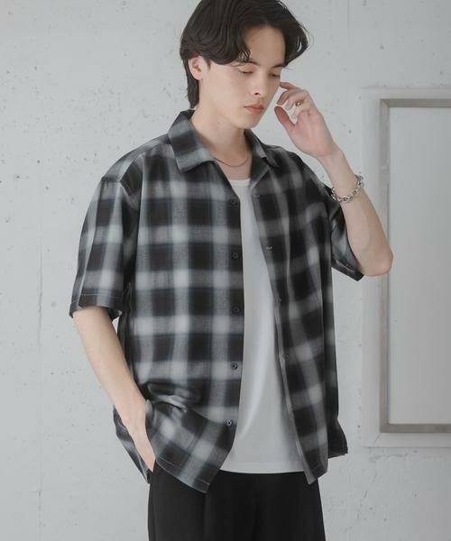 SENSE OF PLACE by URBAN RESEARCH / センスオブプレイス バイ アーバンリサーチ シャツ・ブラウス | オンブレーチェックオープンカラーショートスリーブシャツ | 詳細29