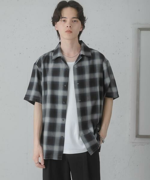 SENSE OF PLACE by URBAN RESEARCH / センスオブプレイス バイ アーバンリサーチ シャツ・ブラウス | オンブレーチェックオープンカラーショートスリーブシャツ | 詳細30