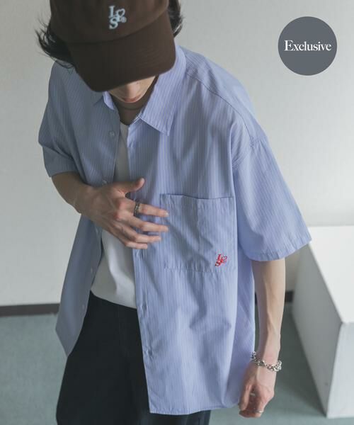 SENSE OF PLACE by URBAN RESEARCH / センスオブプレイス バイ アーバンリサーチ シャツ・ブラウス | 『別注』LOVE POP STUDIO×SENSE OF PLACE　シャツ（ブルー）