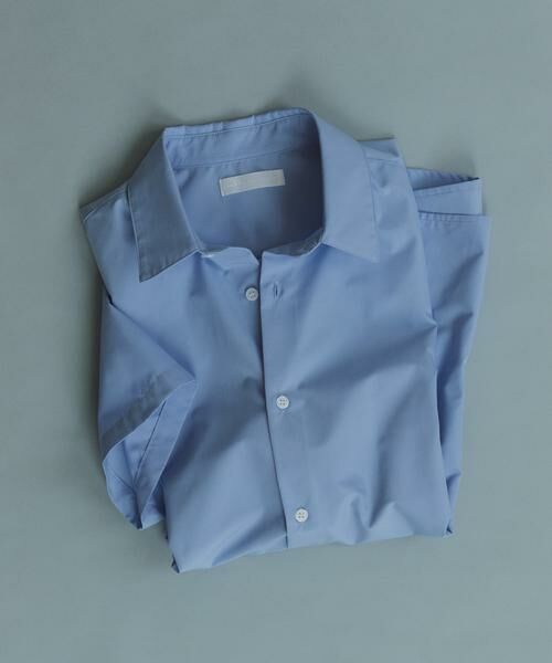 SENSE OF PLACE by URBAN RESEARCH / センスオブプレイス バイ アーバンリサーチ シャツ・ブラウス | 『イージーケア/速乾/接触冷感』コンフォートレギュラーカラーショートスリーブシャツ（ライトブルー）