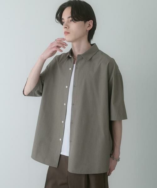SENSE OF PLACE by URBAN RESEARCH / センスオブプレイス バイ アーバンリサーチ シャツ・ブラウス | 『イージーケア/速乾/接触冷感』コンフォートレギュラーカラーショートスリーブシャツ | 詳細30