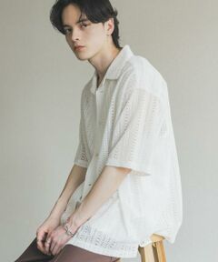 SENSE OF PLACE by URBAN RESEARCH / センスオブプレイス バイ アーバンリサーチ シャツ・ブラウス | アソートレースオープンカラーショートスリーブシャツ