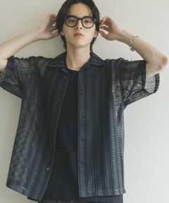 SENSE OF PLACE by URBAN RESEARCH / センスオブプレイス バイ アーバンリサーチ シャツ・ブラウス | アソートレースオープンカラーショートスリーブシャツ