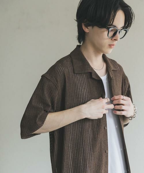 SENSE OF PLACE by URBAN RESEARCH / センスオブプレイス バイ アーバンリサーチ シャツ・ブラウス | アソートレースオープンカラーショートスリーブシャツ | 詳細2