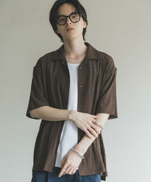 SENSE OF PLACE by URBAN RESEARCH / センスオブプレイス バイ アーバンリサーチ シャツ・ブラウス | アソートレースオープンカラーショートスリーブシャツ | 詳細3