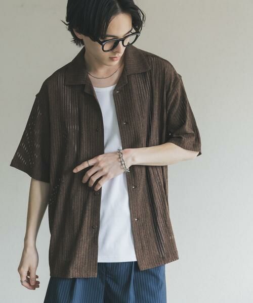 SENSE OF PLACE by URBAN RESEARCH / センスオブプレイス バイ アーバンリサーチ シャツ・ブラウス | アソートレースオープンカラーショートスリーブシャツ | 詳細4