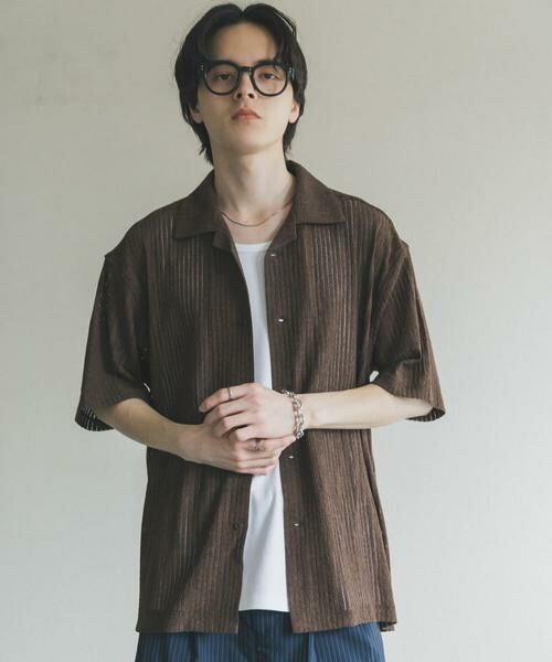 SENSE OF PLACE by URBAN RESEARCH / センスオブプレイス バイ アーバンリサーチ シャツ・ブラウス | アソートレースオープンカラーショートスリーブシャツ | 詳細5