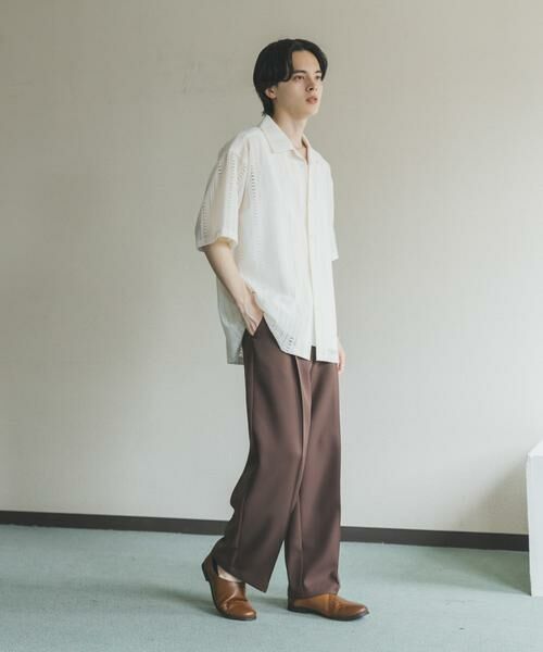 SENSE OF PLACE by URBAN RESEARCH / センスオブプレイス バイ アーバンリサーチ シャツ・ブラウス | アソートレースオープンカラーショートスリーブシャツ | 詳細21