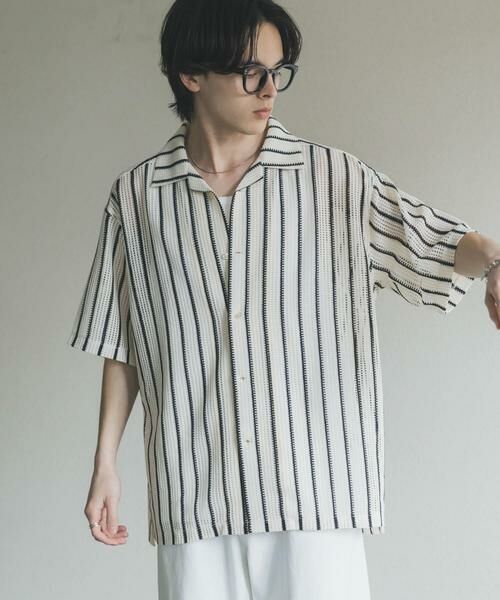 SENSE OF PLACE by URBAN RESEARCH / センスオブプレイス バイ アーバンリサーチ シャツ・ブラウス | アソートレースオープンカラーショートスリーブシャツ | 詳細25