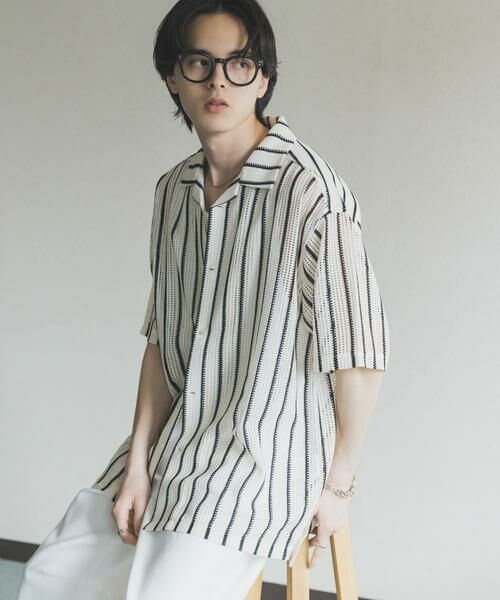 SENSE OF PLACE by URBAN RESEARCH / センスオブプレイス バイ アーバンリサーチ シャツ・ブラウス | アソートレースオープンカラーショートスリーブシャツ | 詳細26