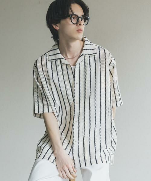 SENSE OF PLACE by URBAN RESEARCH / センスオブプレイス バイ アーバンリサーチ シャツ・ブラウス | アソートレースオープンカラーショートスリーブシャツ | 詳細27