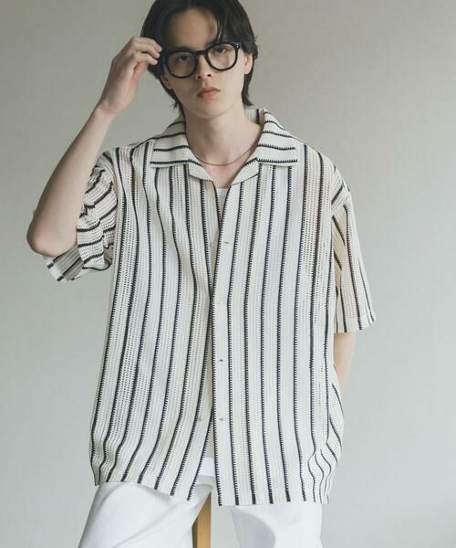 SENSE OF PLACE by URBAN RESEARCH / センスオブプレイス バイ アーバンリサーチ シャツ・ブラウス | アソートレースオープンカラーショートスリーブシャツ | 詳細28