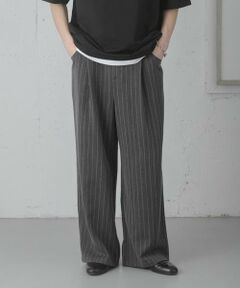 SENSE OF PLACE by URBAN RESEARCH / センスオブプレイス バイ アーバンリサーチ その他パンツ | ピンストライプタックワイドスラックス