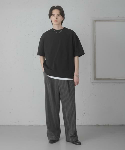 SENSE OF PLACE by URBAN RESEARCH / センスオブプレイス バイ アーバンリサーチ その他パンツ | ピンストライプタックワイドスラックス | 詳細27