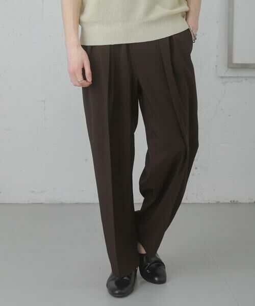 SENSE OF PLACE by URBAN RESEARCH / センスオブプレイス バイ アーバンリサーチ その他パンツ | 『イージーケア/速乾』サマー2タックワイドテーパードパンツ | 詳細3