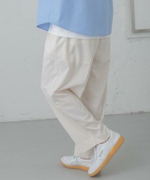 SENSE OF PLACE by URBAN RESEARCH / センスオブプレイス バイ アーバンリサーチ その他パンツ | 『イージーケア/速乾』サマー2タックワイドテーパードパンツ（アイボリー）