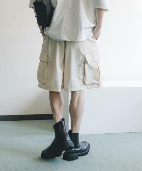 SENSE OF PLACE by URBAN RESEARCH / センスオブプレイス バイ アーバンリサーチ ショート・ハーフ・半端丈パンツ | ワイドカーゴショートパンツ | 詳細4