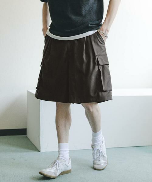 SENSE OF PLACE by URBAN RESEARCH / センスオブプレイス バイ アーバンリサーチ ショート・ハーフ・半端丈パンツ | ワイドカーゴショートパンツ | 詳細19