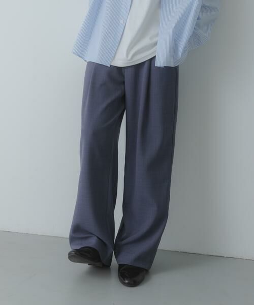 SENSE OF PLACE by URBAN RESEARCH / センスオブプレイス バイ アーバンリサーチ その他パンツ | 『UR TECH DRYLUXE』リネンライクワイドパンツ（パープル）