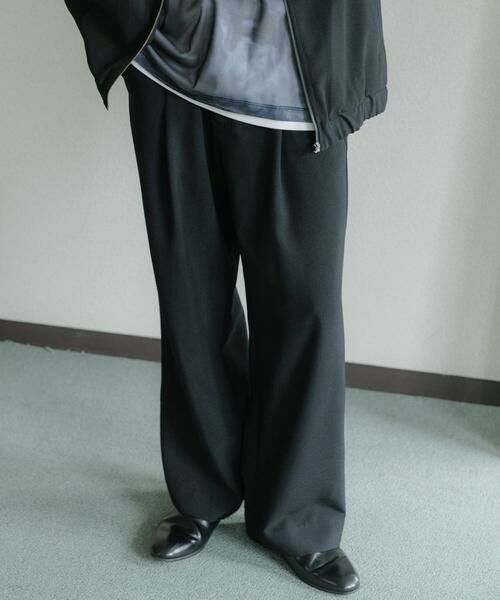 SENSE OF PLACE by URBAN RESEARCH / センスオブプレイス バイ アーバンリサーチ その他パンツ | 『UR TECH DRYLUXE』リネンライクワイドパンツ | 詳細21