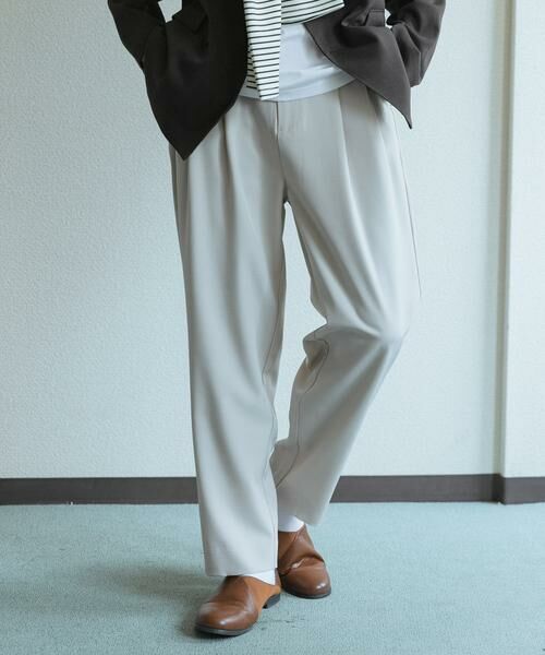 SENSE OF PLACE by URBAN RESEARCH / センスオブプレイス バイ アーバンリサーチ その他パンツ | 『速乾』ドライタッチ2タックテーパードパンツ（ライトベージュ）