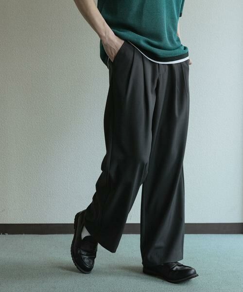 SENSE OF PLACE by URBAN RESEARCH / センスオブプレイス バイ アーバンリサーチ その他パンツ | 『速乾』ドライタッチ2タックワイドパンツ | 詳細25