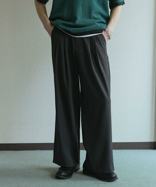 SENSE OF PLACE by URBAN RESEARCH / センスオブプレイス バイ アーバンリサーチ その他パンツ | 『速乾』ドライタッチ2タックワイドパンツ | 詳細28