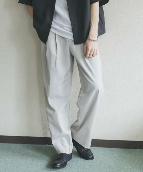 SENSE OF PLACE by URBAN RESEARCH / センスオブプレイス バイ アーバンリサーチ その他パンツ | クイックドライタックワイドパンツ（ライトベージュ）