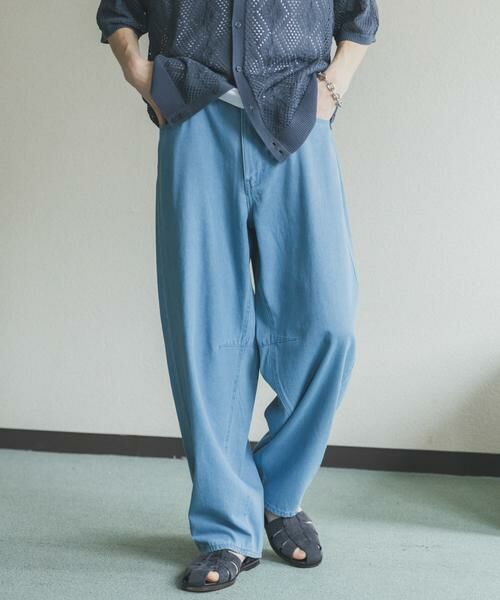 SENSE OF PLACE by URBAN RESEARCH / センスオブプレイス バイ アーバンリサーチ デニムパンツ | アソートバレルレッグデニムパンツ（ライトインディゴブル）
