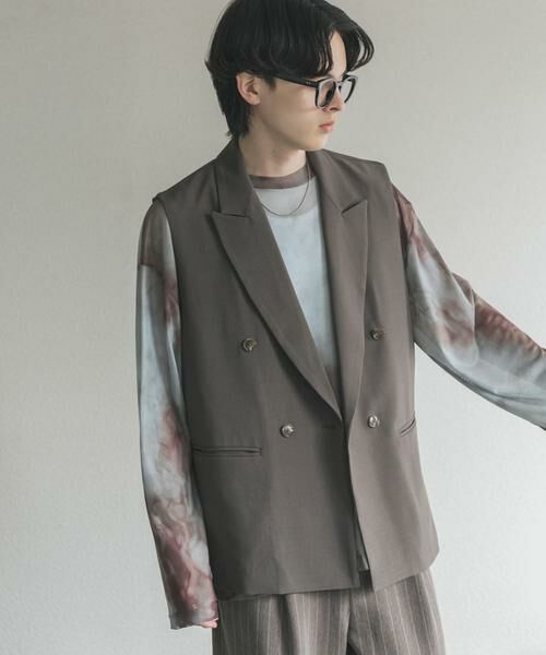 SENSE OF PLACE by URBAN RESEARCH / センスオブプレイス バイ アーバンリサーチ ベスト | ダブルテーラードベスト | 詳細2